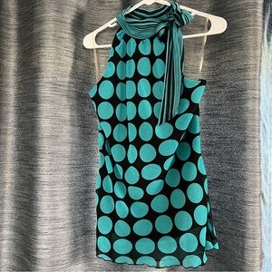 Heart Soul - Polka Dot Top with Bow - Size Large L